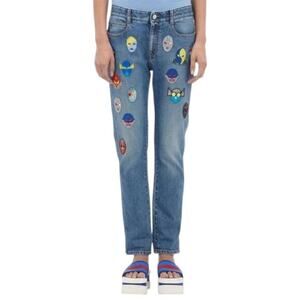 Stella McCartney Superhero Patchwork Jeans Size 28 RARE New with tags